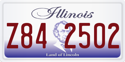 IL license plate Z842502