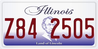 IL license plate Z842505