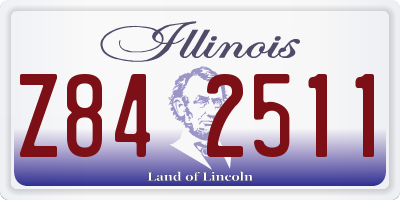 IL license plate Z842511