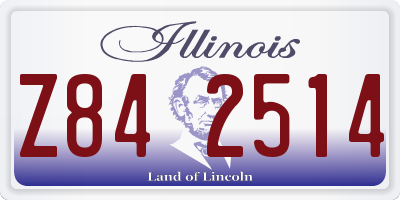 IL license plate Z842514