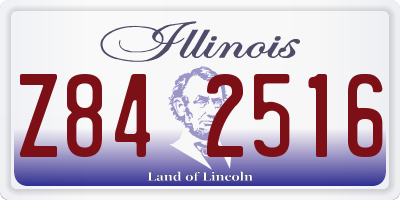 IL license plate Z842516