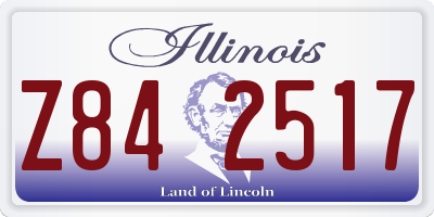 IL license plate Z842517