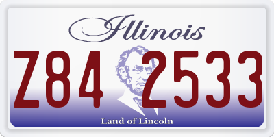 IL license plate Z842533