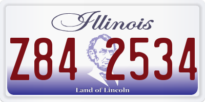 IL license plate Z842534