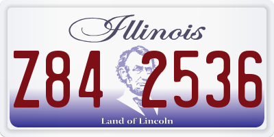 IL license plate Z842536