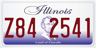 IL license plate Z842541