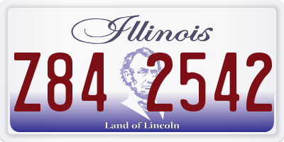 IL license plate Z842542