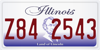 IL license plate Z842543