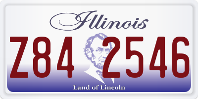 IL license plate Z842546
