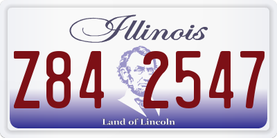 IL license plate Z842547
