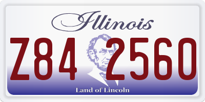 IL license plate Z842560