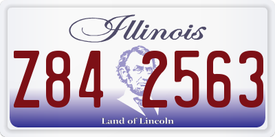IL license plate Z842563