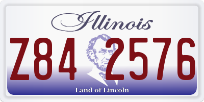 IL license plate Z842576