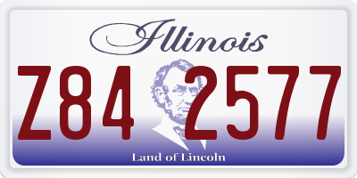 IL license plate Z842577