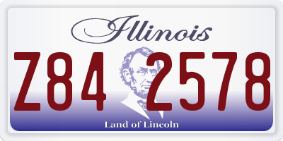 IL license plate Z842578