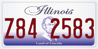 IL license plate Z842583
