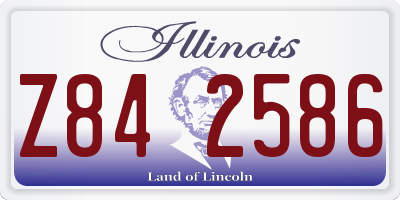 IL license plate Z842586