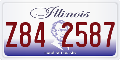 IL license plate Z842587