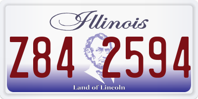 IL license plate Z842594