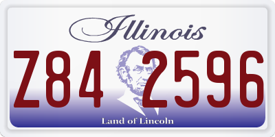IL license plate Z842596