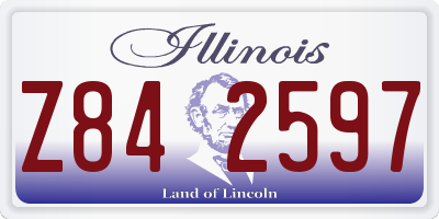IL license plate Z842597