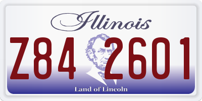 IL license plate Z842601