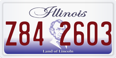 IL license plate Z842603