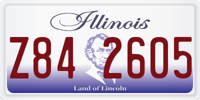 IL license plate Z842605