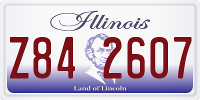 IL license plate Z842607