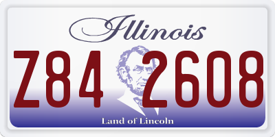 IL license plate Z842608