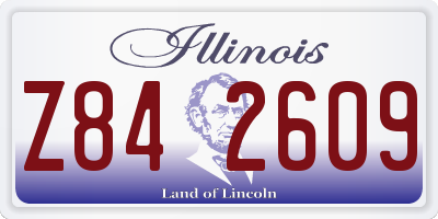IL license plate Z842609