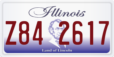 IL license plate Z842617