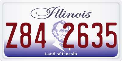 IL license plate Z842635