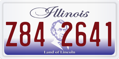 IL license plate Z842641