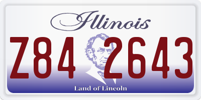 IL license plate Z842643