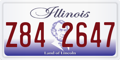 IL license plate Z842647