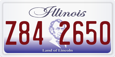 IL license plate Z842650
