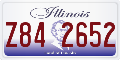 IL license plate Z842652