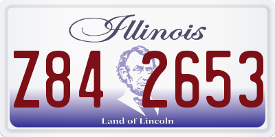IL license plate Z842653
