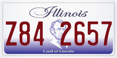 IL license plate Z842657