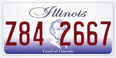 IL license plate Z842667