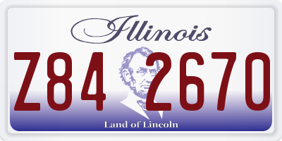 IL license plate Z842670