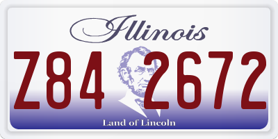 IL license plate Z842672