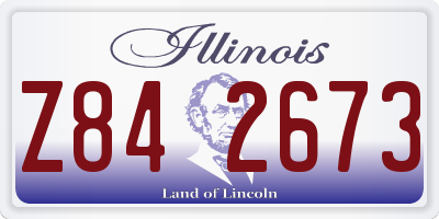IL license plate Z842673