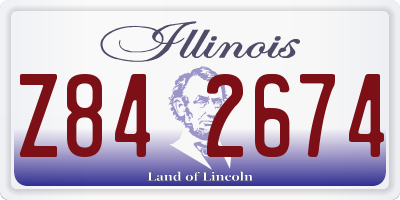 IL license plate Z842674