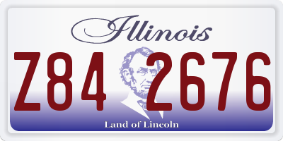 IL license plate Z842676