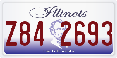 IL license plate Z842693