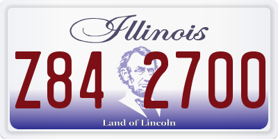 IL license plate Z842700