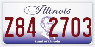 IL license plate Z842703
