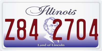 IL license plate Z842704
